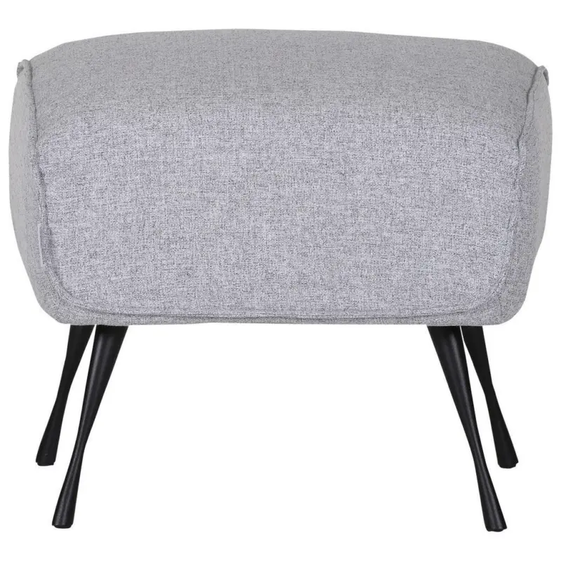 Hocker in Textil Hellgrau