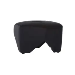 Hocker in Textil Schwarz