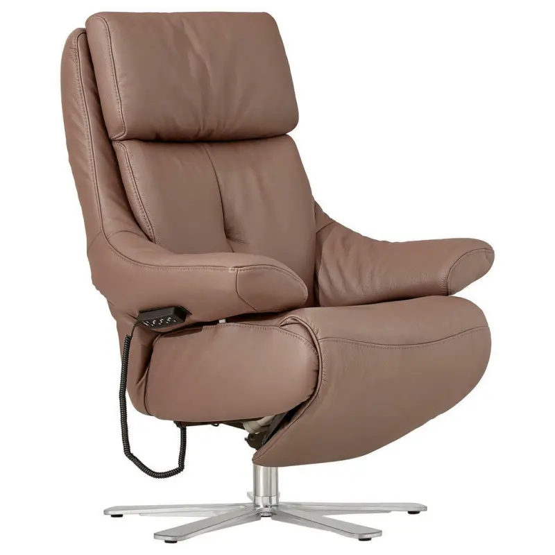 Relaxsessel in Leder Braun