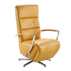 Relaxsessel in Leder Gelb