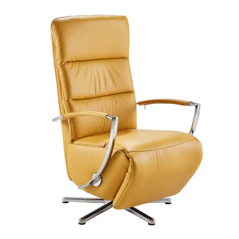 Relaxsessel in Leder Gelb