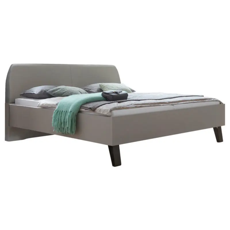 Bett 180/200 cm in Braun, Grau