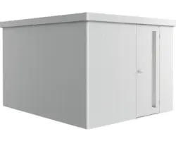 Gartenhaus Biohort Neo inkl. Regenrinne Lichtband Regale Set 282 x 338 cm