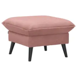 Hocker in Textil Rosa