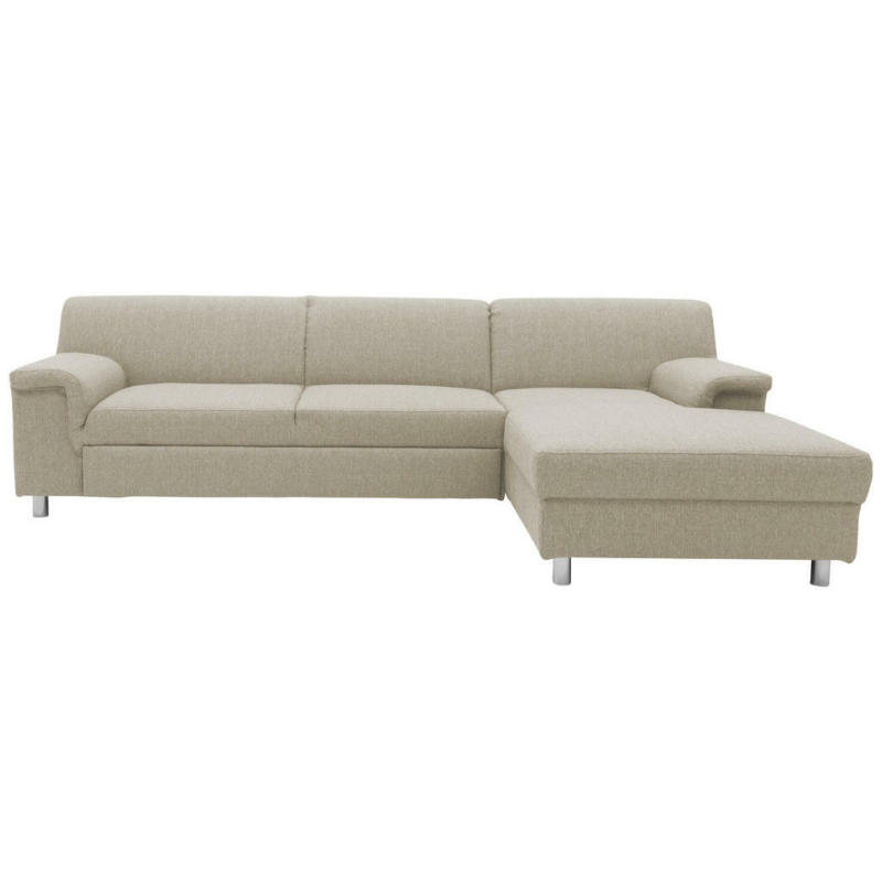 Ecksofa in Webstoff Beige