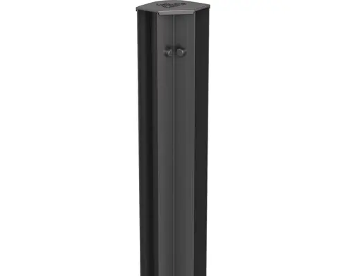 Aluminium-Eckprofil biohort MAXI DaVinci dunkelgrau-metallic