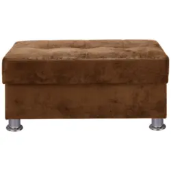 Hocker in Textil Braun