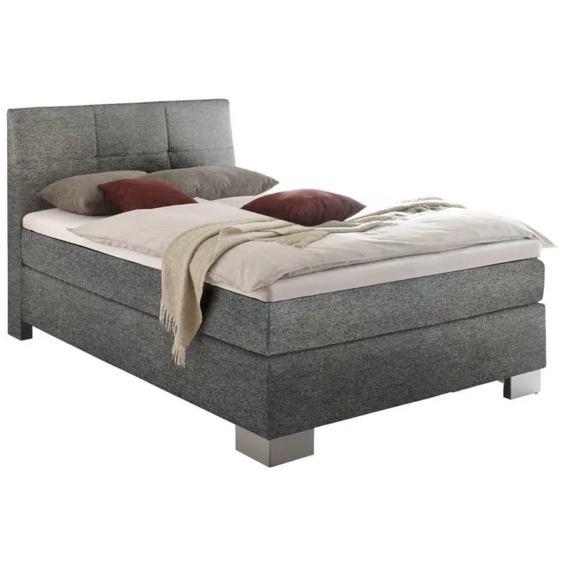 Boxspringbett 120/200 cm in Grau