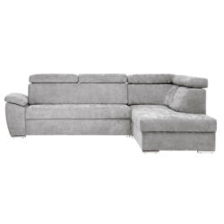 Ecksofa in Chenille Grau