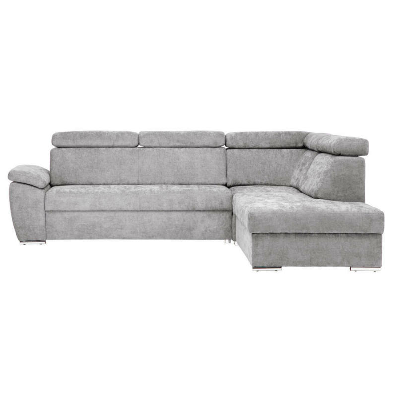 Ecksofa in Chenille Grau