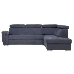 Ecksofa in Chenille Anthrazit
