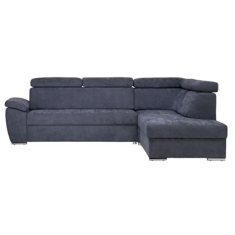 Ecksofa in Chenille Anthrazit