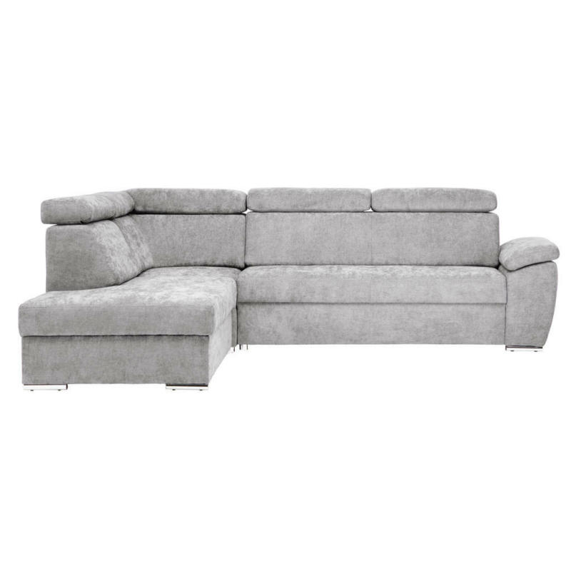 Ecksofa in Chenille Grau