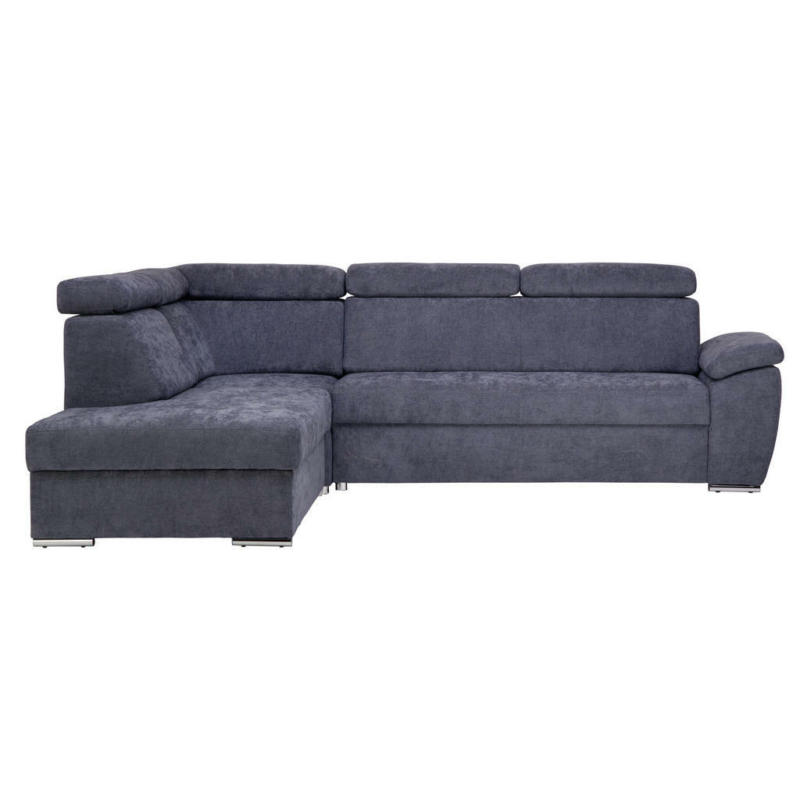 Ecksofa in Chenille Anthrazit