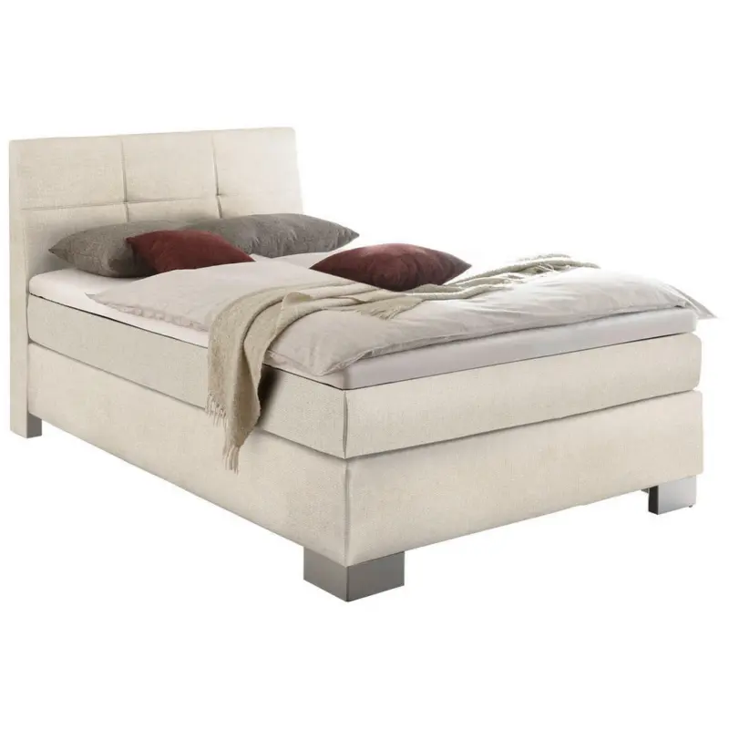 Boxspringbett 140/200 cm in Weiß
