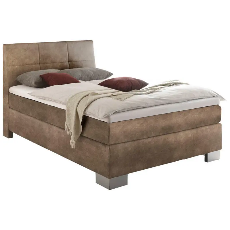 Boxspringbett 140/200 cm in Cappuccino