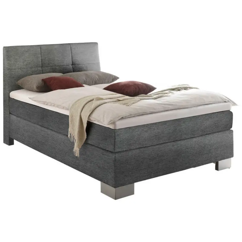 Boxspringbett 140/200 cm in Anthrazit