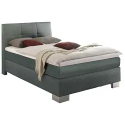 Boxspringbett 120/200 cm in Dunkelgrau