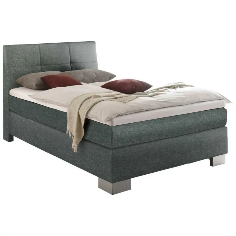 Boxspringbett 120/200 cm in Dunkelgrau