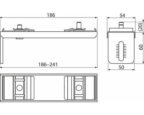 Doppelverankerung Alca 241 AS-P014-0800