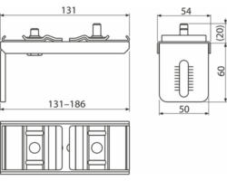 Verankerung Alca 186 AS-P013-0800 doppelt