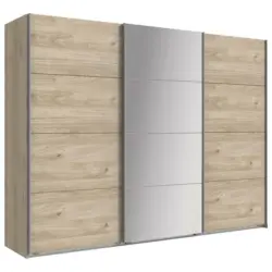 Schwebet&uuml;renschrank in Eichefarben