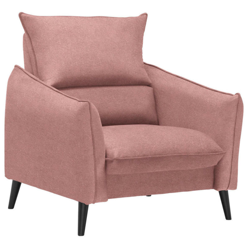 Sessel in Flachgewebe Rosa