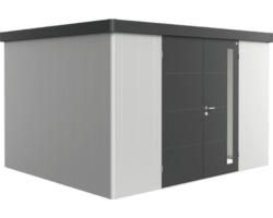 Gerätehaus biohort Neo 3D Variante 1.3 Doppeltür 338 x 282 cm silber-dunkelgrau