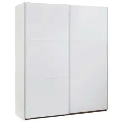 Schwebetürenschrank in Weiß