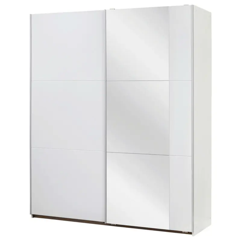 Schwebetürenschrank in Weiß