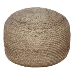 Pouf in Naturmaterialien