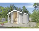 Hornbach Gartenhaus weka Matheo inkl. Fußboden 340 x 208 cm hellgrau