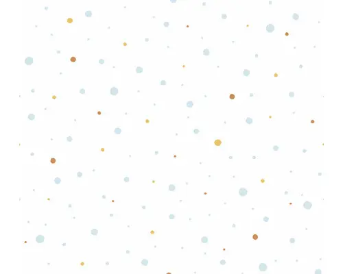 Vliestapete 38116-2 Little Love Punkte blau gelb