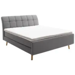 Boxspringbett 200/200 cm in Anthrazit