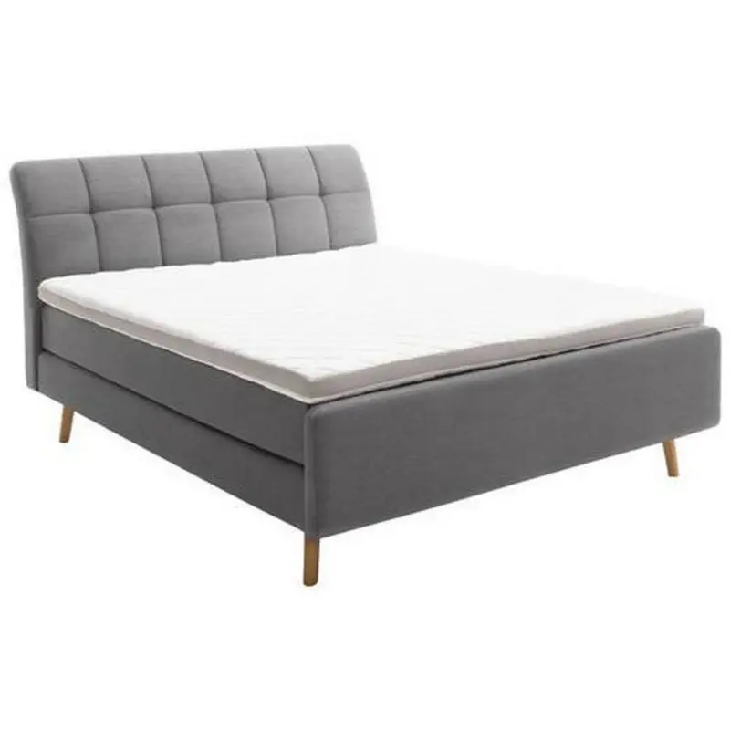 Boxspringbett 200/200 cm in Anthrazit