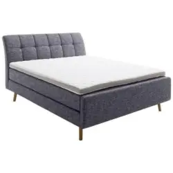 Boxspringbett 200/200 cm in Anthrazit
