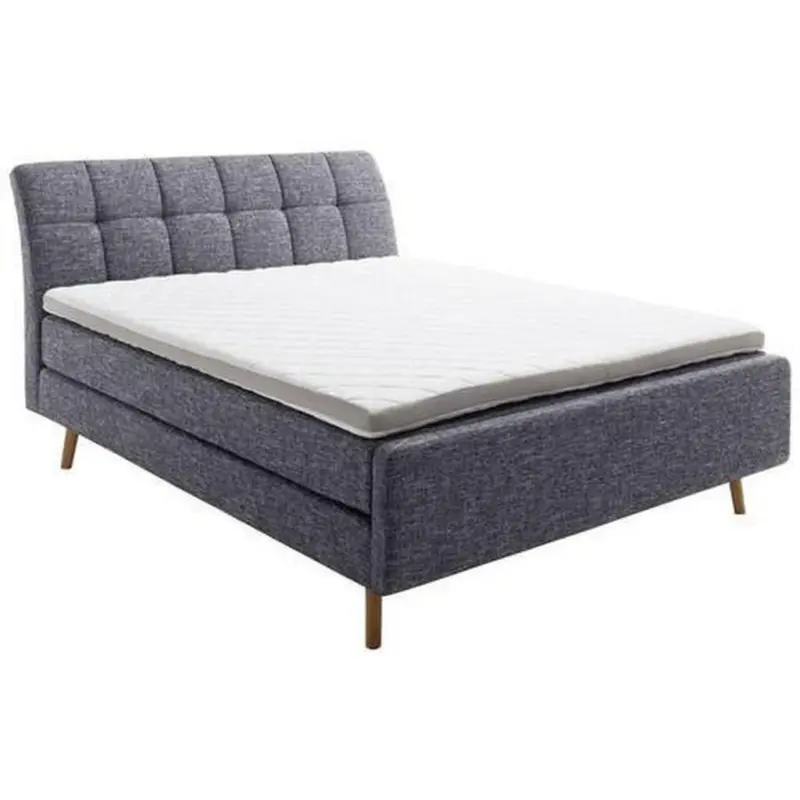 Boxspringbett 200/200 cm in Anthrazit
