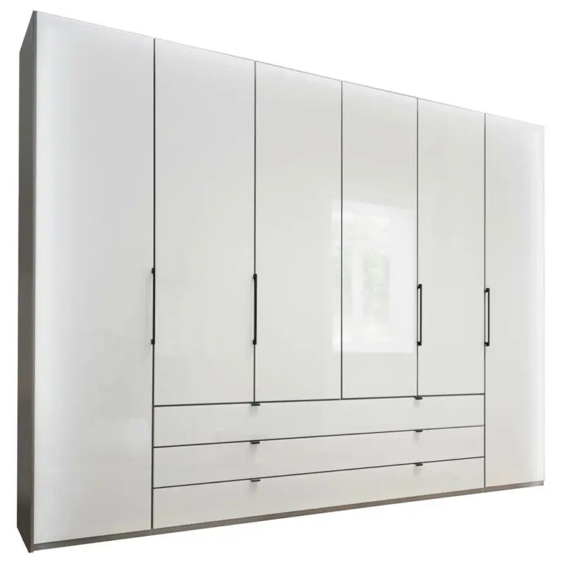 Kleiderschrank in Grau, Wei&szlig;