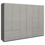 XXXLutz Lauterach - Ihr Möbelhaus bei Bregenz Falttürenschrank Glasfront in Hellgrau, Dunkelgrau