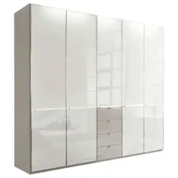 Kleiderschrank in Grau, Weiß