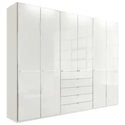 Drehtürenschrank in Weiß