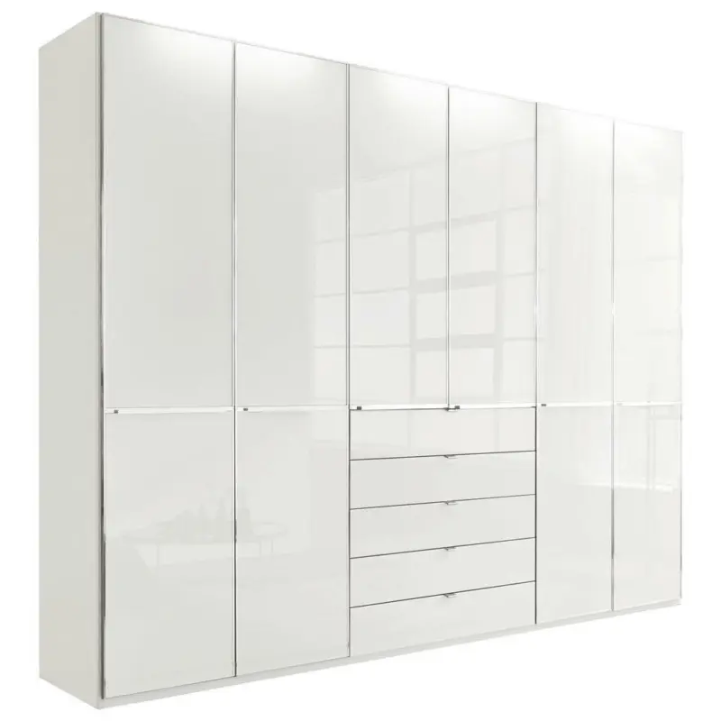 Drehtürenschrank in Weiß
