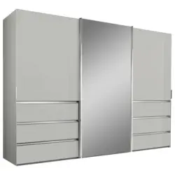 Schwebetürenschrank in Weiß