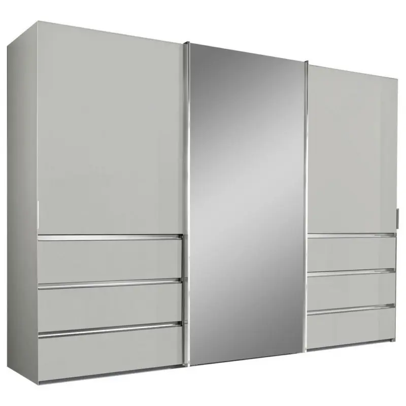 Schwebetürenschrank in Weiß