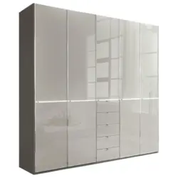 Kleiderschrank in Grau, Dunkelgrau
