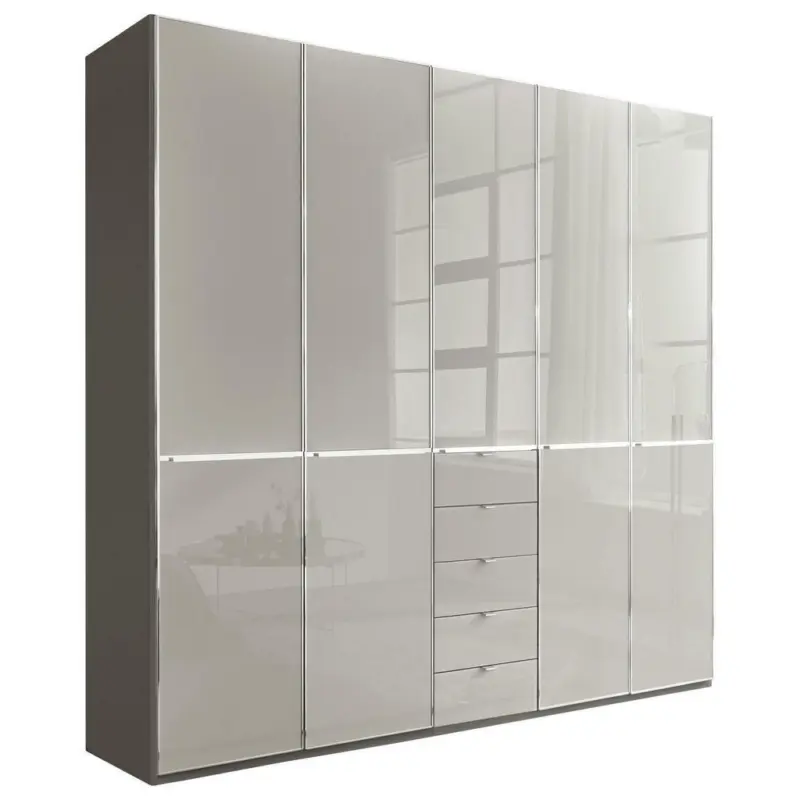 Kleiderschrank in Grau, Dunkelgrau