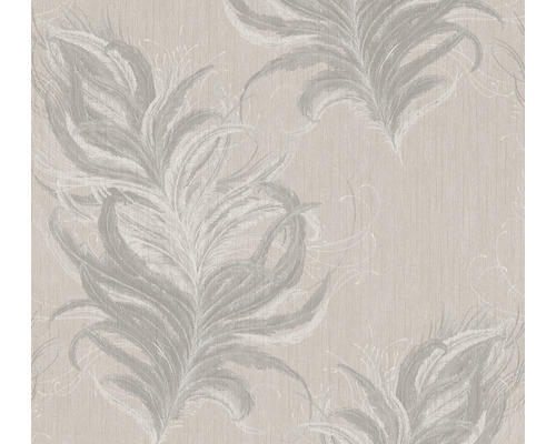 Vliestapete 38009-2 Mata Hari Federn beige grau