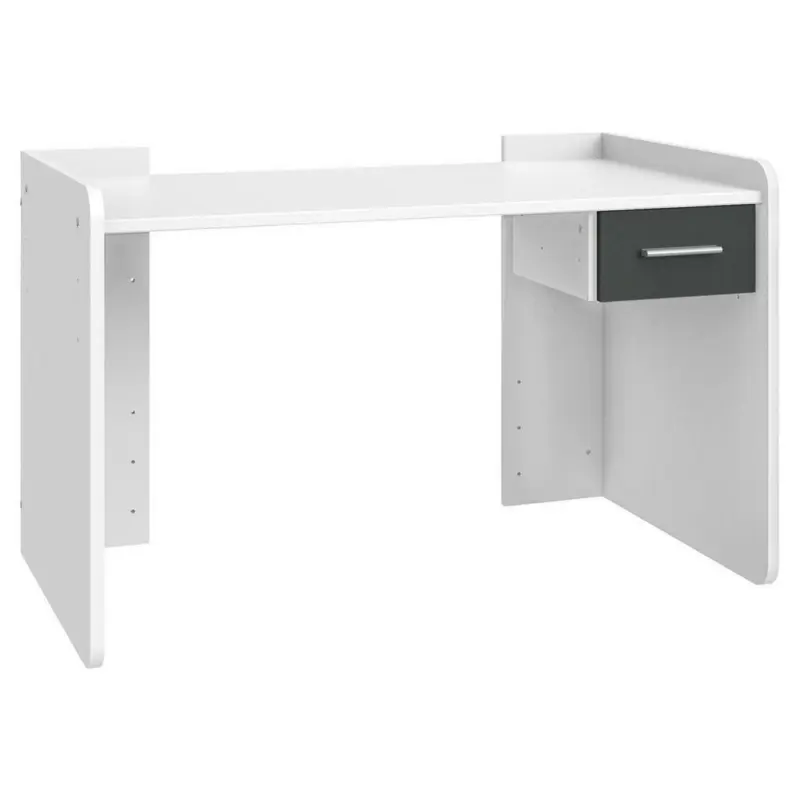 Schreibtisch h&ouml;henverstellbar, Stauraum, seitenverkehrt montierbar