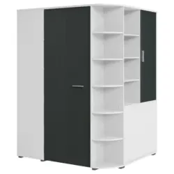 Begehbarer Eckschrank 124/199/148 cm
