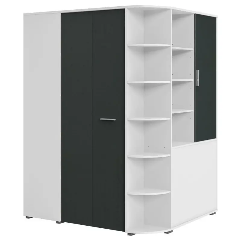 Begehbarer Eckschrank 124/199/148 cm
